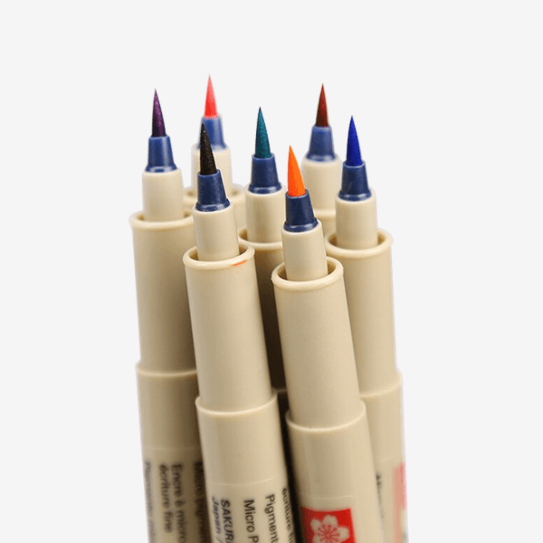 Buy Sakura Pigma Assorted Colors Brush Pen Set Online In Pakistan From ...