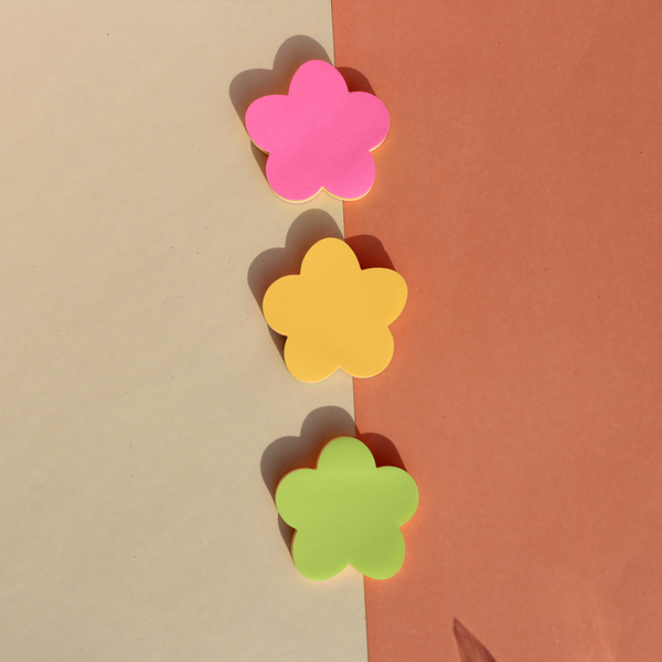 Flower Shape Sticky Notes