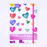 Color Heart Hard Cover Journal Notebook