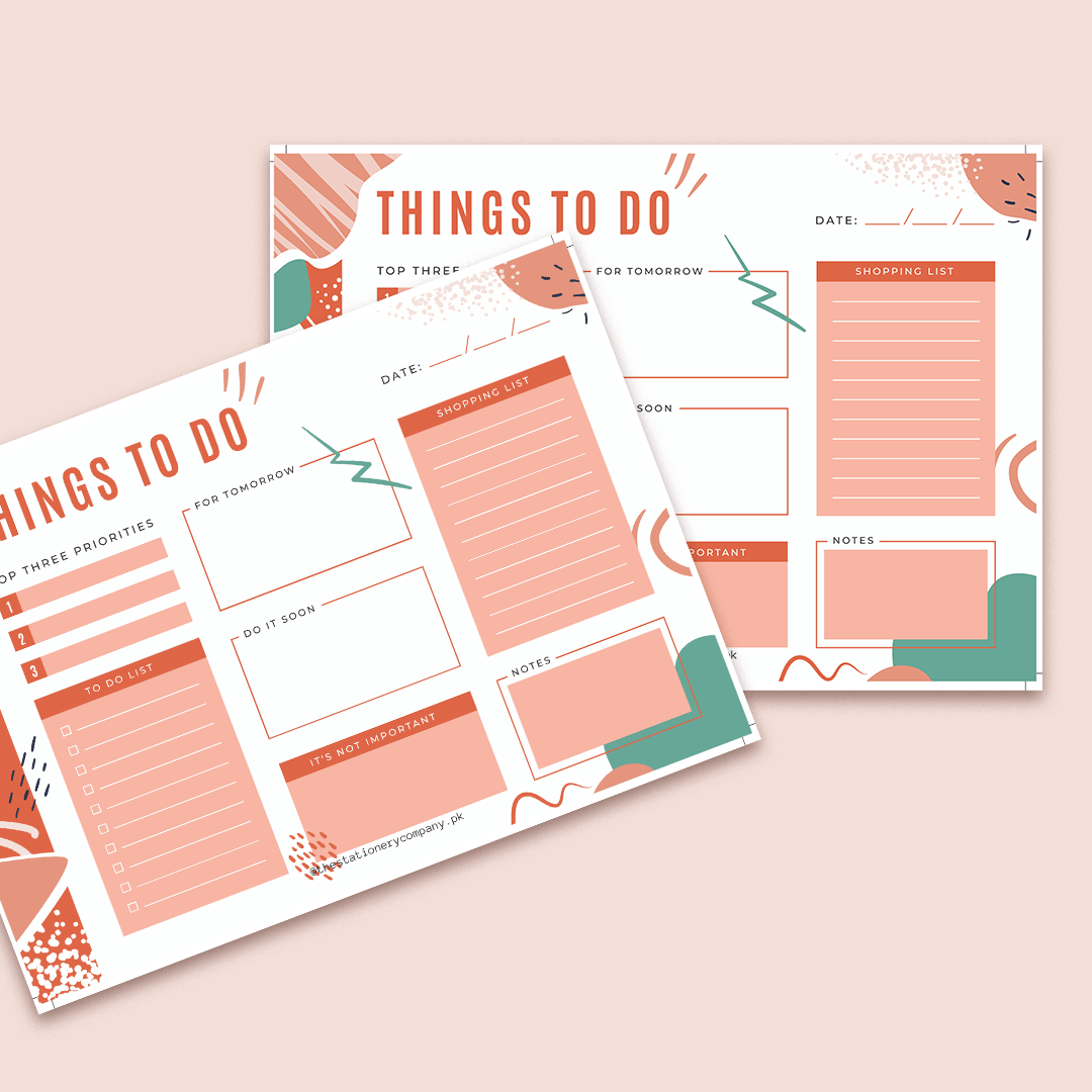 Things To Do Time Table Planner
