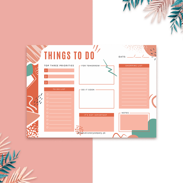 Things To Do Time Table Planner