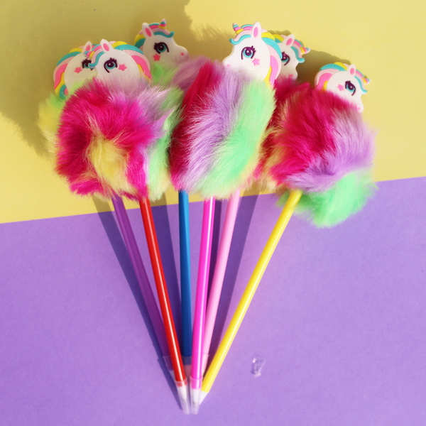 Unicorn Rainbow Furr Gel Pen