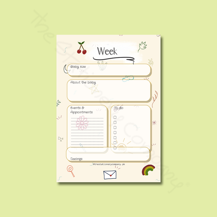 Weekly Program Baby Baby Weekly Planner – thestationerycompany.pk