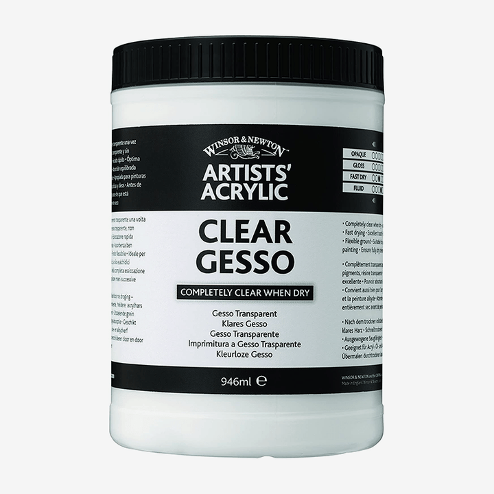 Winsor Newton Acrylic Painting Clear Gesso 1 Liter - thestationerycompany.pk