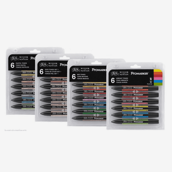 Winsor Newton Promarker Set Of 6 - thestationerycompany.pk